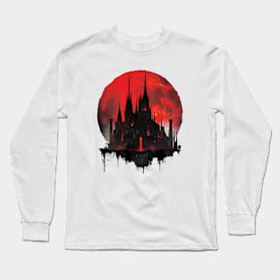 Bloodlust Chronicles: Immortal Bounty Hunts, Gothic Vampire Saga, and Supernatural Adventure in Anime-Manga Art Long Sleeve T-Shirt